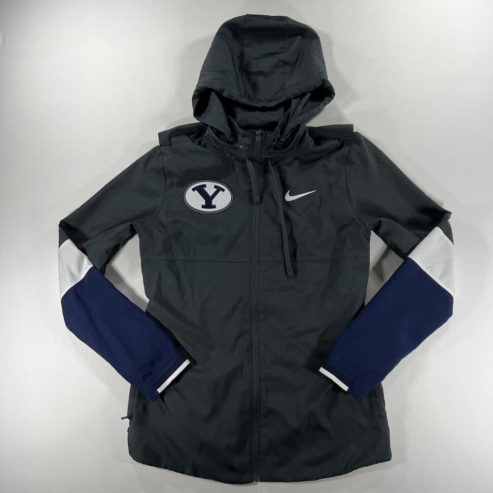 Nike Athlete Issued BYU Cougars Full Zip Track Jacket Hoodie Women’s Medium NCAA